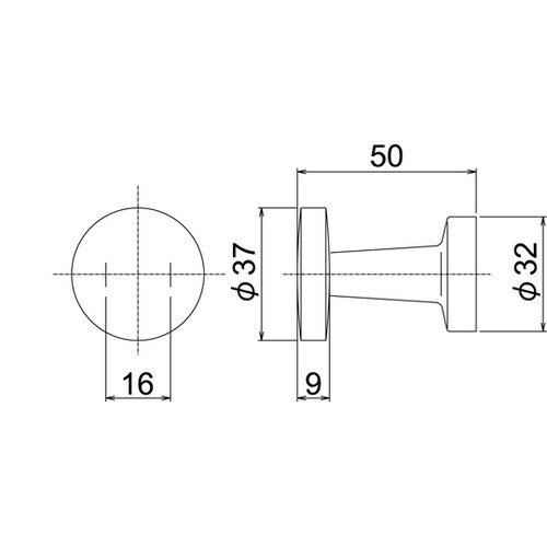R321 フック クロムメッキ