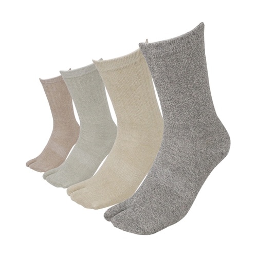 AG242 絹さらさら 指付ソックス