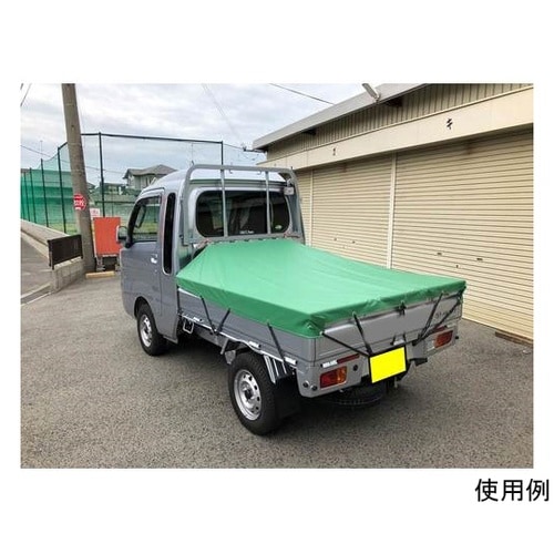 トラックシート帆布S(グリーン) 軽トラ