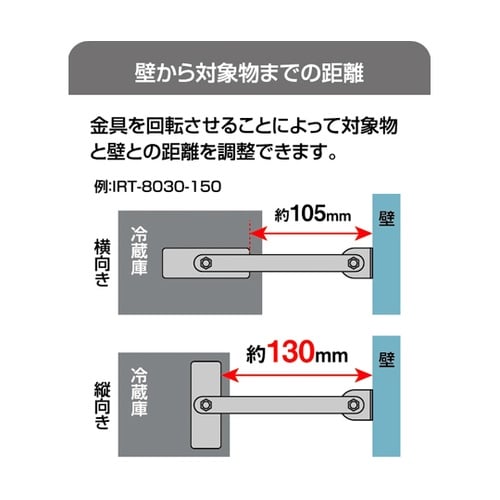 IRT8030−100転倒防止可動式金具