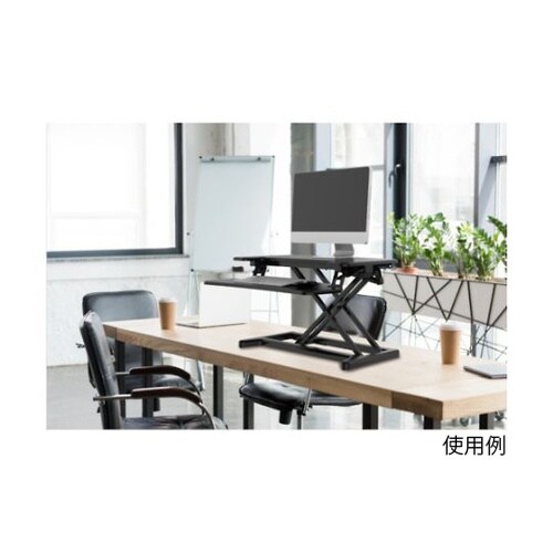 ガス圧式卓上PCデスク アルコーヴ 黒