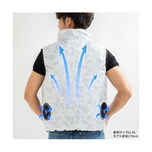 12V/胸スイッチ式 空調ベスト フルセ
