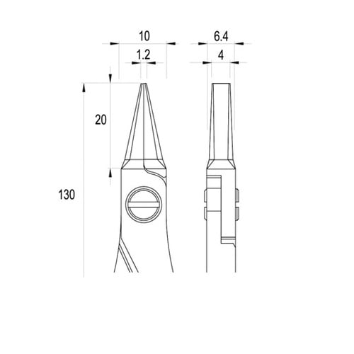 ES6011CRBGIT 精密プライヤー
