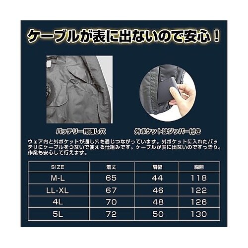 7.4V/25V 胸スイッチなし 空調ベ