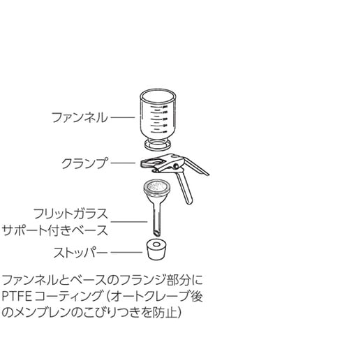 ガラス製フィルターホルダー 47mmフィ