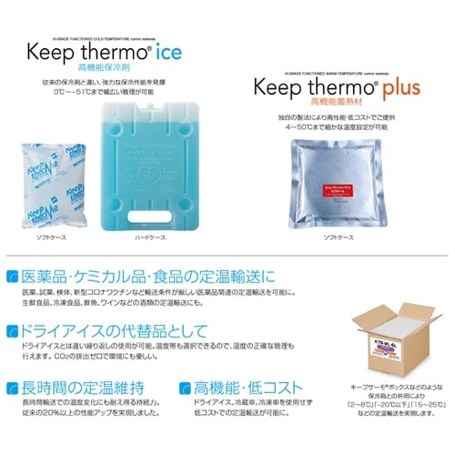 キープサーモプラス(潜熱蓄熱材)KTP+