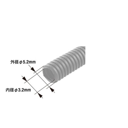 コルゲートチューブ Φ3mm 1本(10