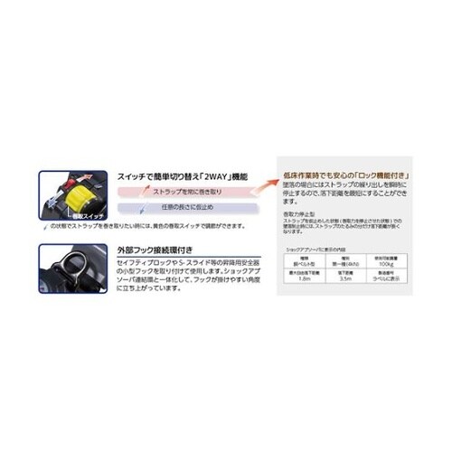 SLN505RWBL 巻取器式胴ベルト