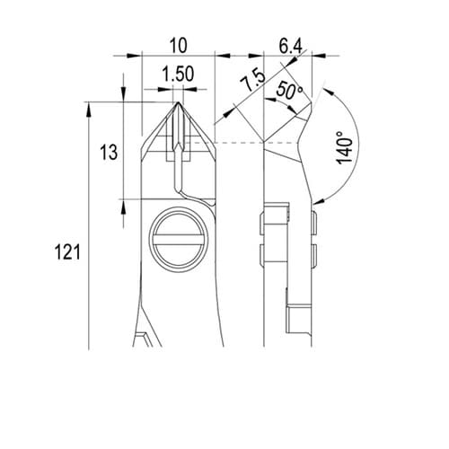 ES248TXCRBGOIT 精密ニッパ