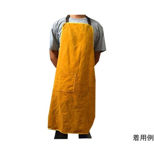 J2357 牛革エプロン 着丈約88cm