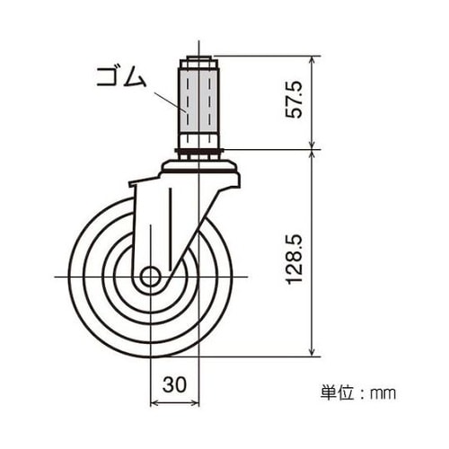 YGR100SST パイプキャスター