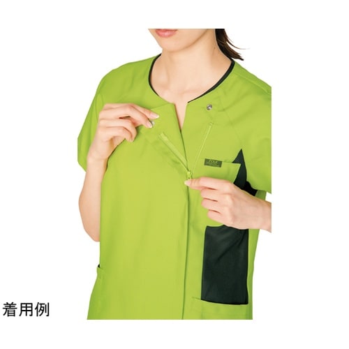 レディスジップスクラブR ライム×モスグ