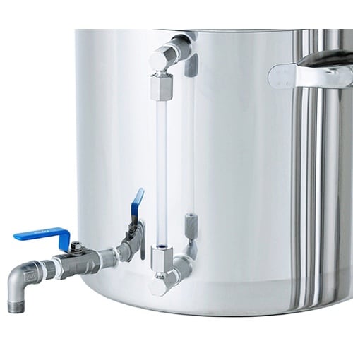 ボールバルブ・液面計付ステンレス汎用容器