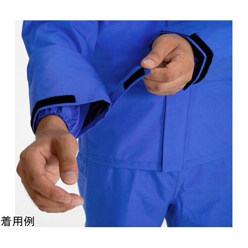 AP2700 制電レインスーツ 青 4L
