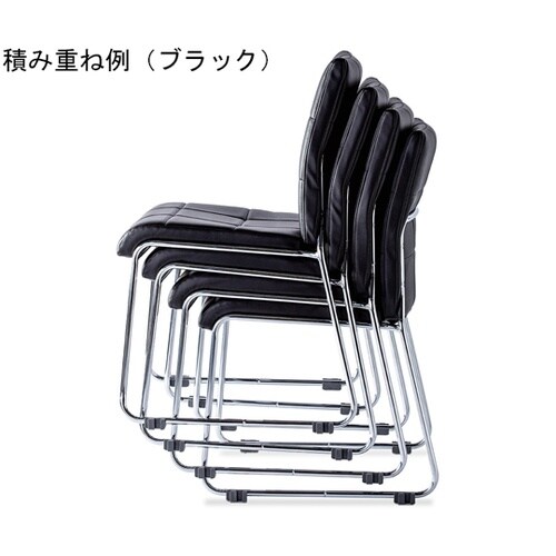 会議用チェア オリーブDX ブラック 4
