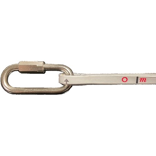 ステンレス製フック付き測量ロープ NDR