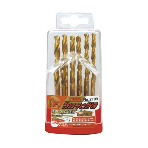 2109 13pc チタンコートドリル