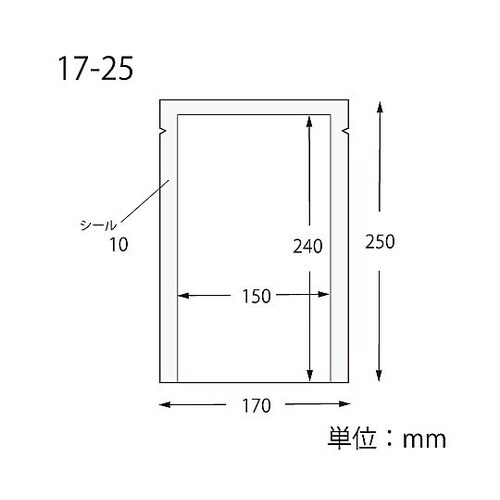 ナイロンポリ K17−25 100枚入