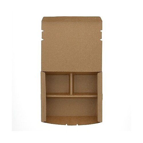 エコランチボックス 3仕切 クラフト 2