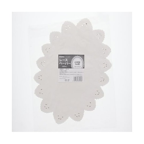 レースペーパー 小判型 16号 白 10