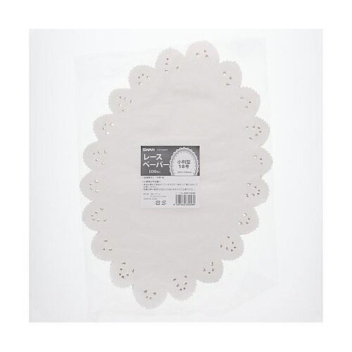 レースペーパー 小判型 18号 白 10