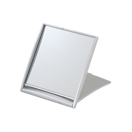 約5倍鏡付 コンパクトミラー シルバー
