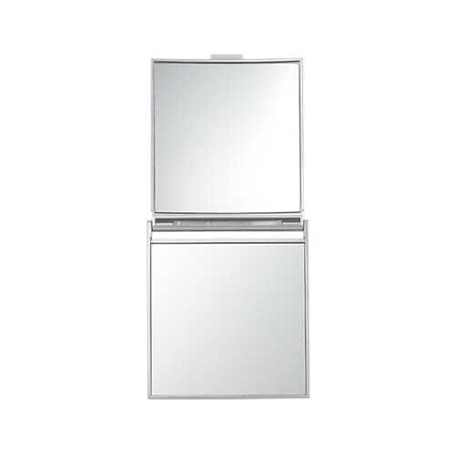 約5倍鏡付 コンパクトミラー シルバー