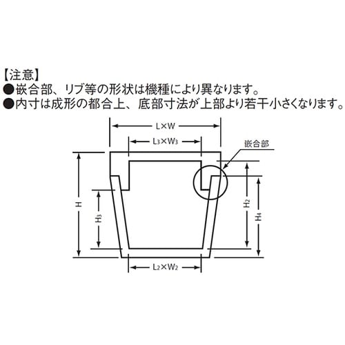エスレンコンテナ SP−20−D 深型用
