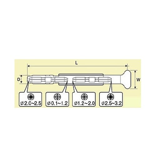 0.1−3.2mm 強力型ピンバイス(収