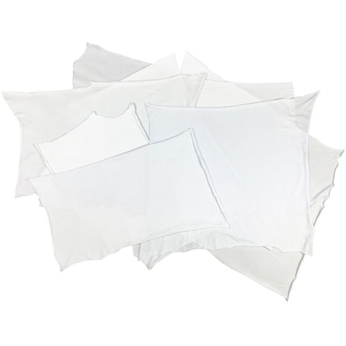 白メリヤスウエス 新品生地 縫目なし 2