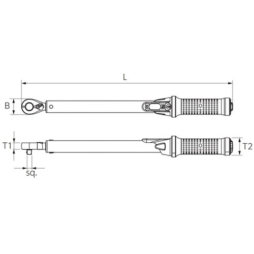 12.7SQプレセットトルクレンチ 40