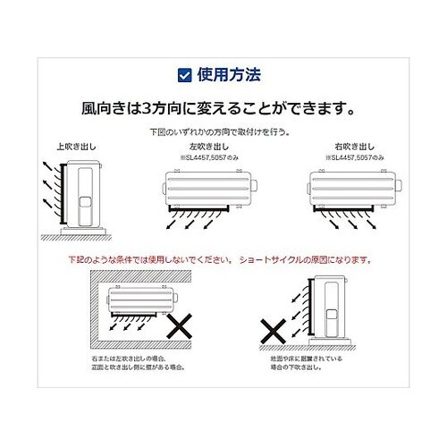 室外機ルーバー ホワイト (室外機用)S