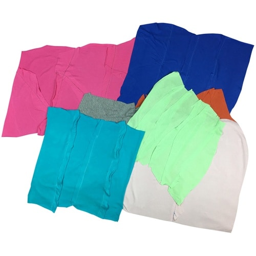 カラーメリヤスウエス 新品生地 縫目あり