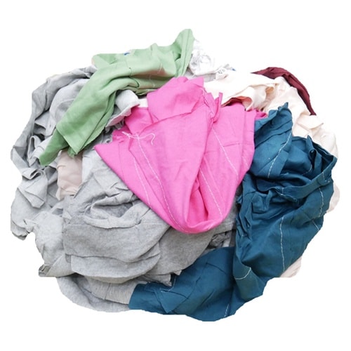 カラーメリヤスウエス 新品生地 縫目あり