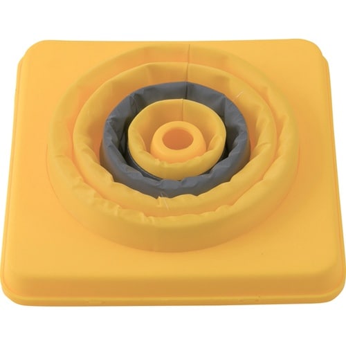 伸縮三角コーン 41cm イエロー S