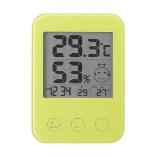 熱中症・インフルエンザ警報付きデジタル温