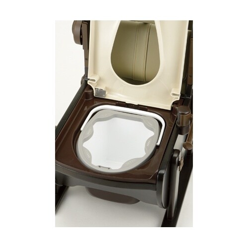 木製きらく 片付け簡単トイレ肘掛跳ね上げ