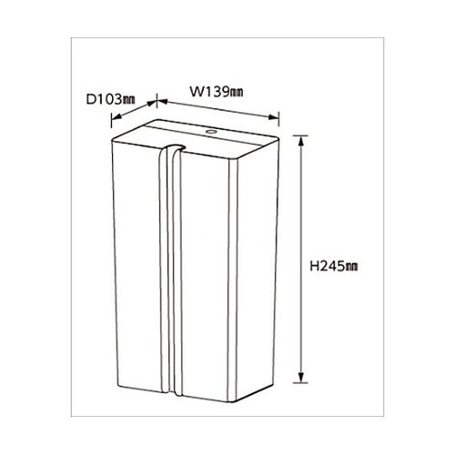 縦型ペーパータオルホルダー ブラック(ペ