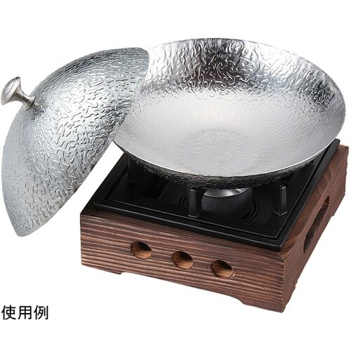 160焼杉民芸調コンロ(台付き)セット