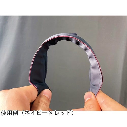 カタコランWガードエプロン ネイビー×レ