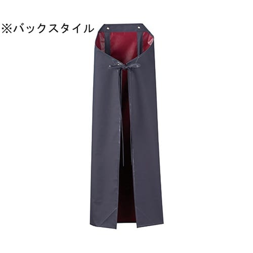 カタコランWガードエプロン ネイビー×レ