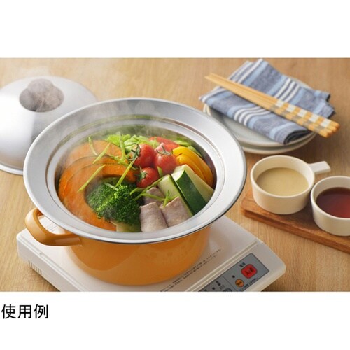 鍋 蒸しプレート フタ付20−22cm
