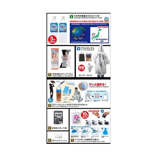 車載用防災セット(24点) BR−960