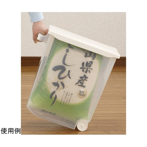 袋ごと 米びつ 10kg クリアー 12