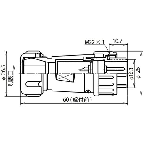 NJWプラグ防水型(シェルφ20・12極