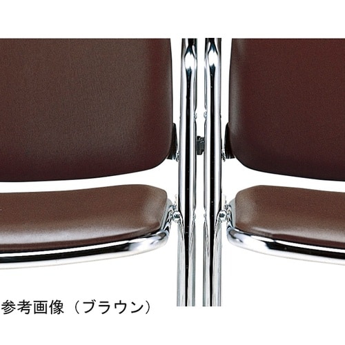 ハイバック折りたたみ椅子 H字脚 ブラウ