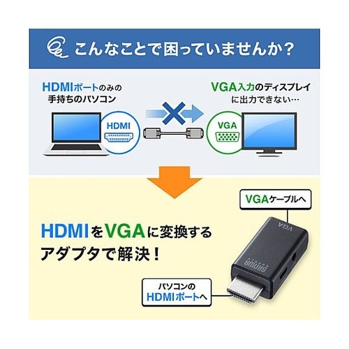 (HDMI−VGA) 変換アダプター E