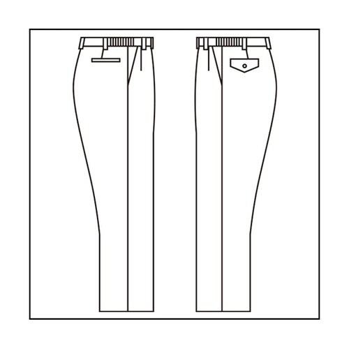 秋冬作業服 男女共用 綿スラックス ライ