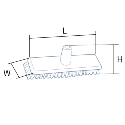 デッキブラシ(ソフト)イエロー 7043