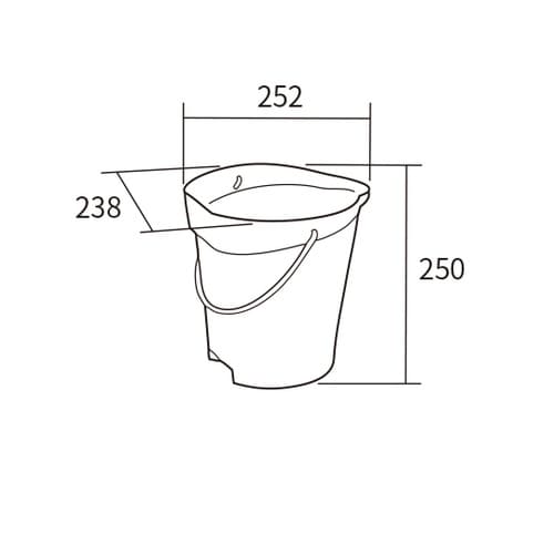 ハイジーンバケット(6L)ブルー 568